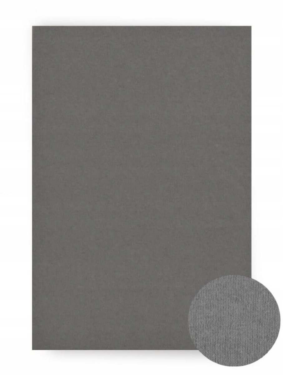 KONEY - Baby hoeslakentje 60 x 120 cm - jersey - Antraciet - elastiek rondom