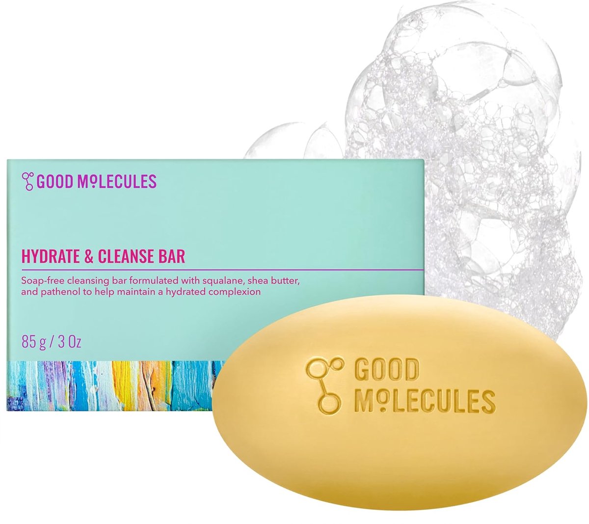 Good Molecules Hydrate & Cleanse Bar – Hydraterende Reinigingsbar Gezicht & Lichaam – 90 g