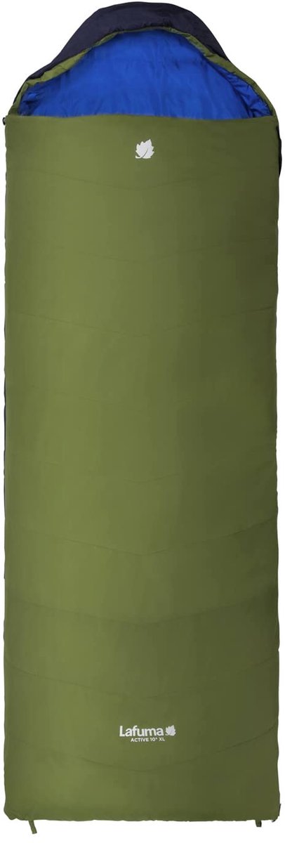 SnelShoppen - Slaapzak Volwassenen 10° XL Waterafstotend met Compressiezak - Synthetisch - Comfort Temperatuur 12°C - Groen voor Camping en Buitenacti