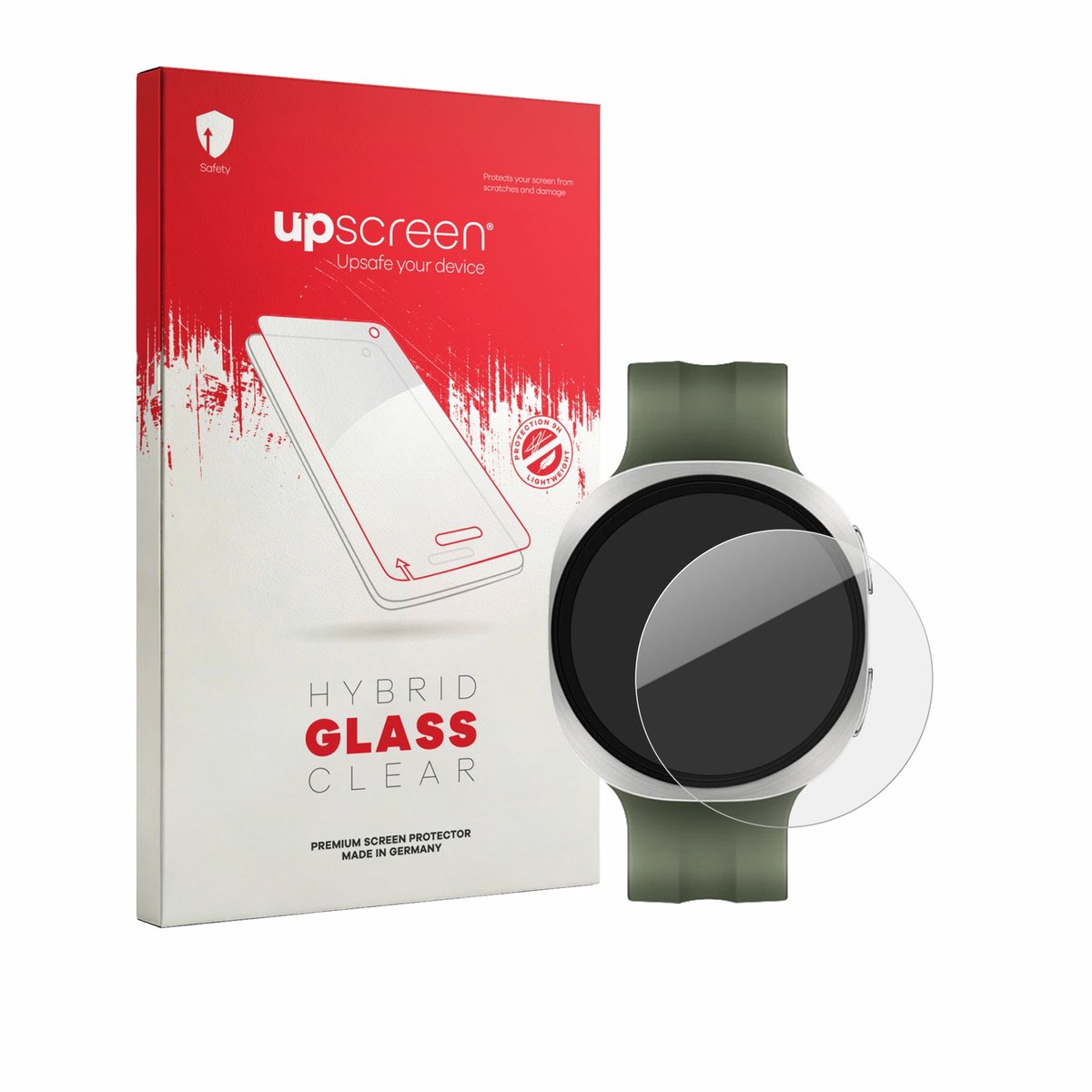upscreen - Screenprotector voor Samsung Galaxy Watch 9 (40 mm) - Folie Beschermfolie Beschermglas transparant