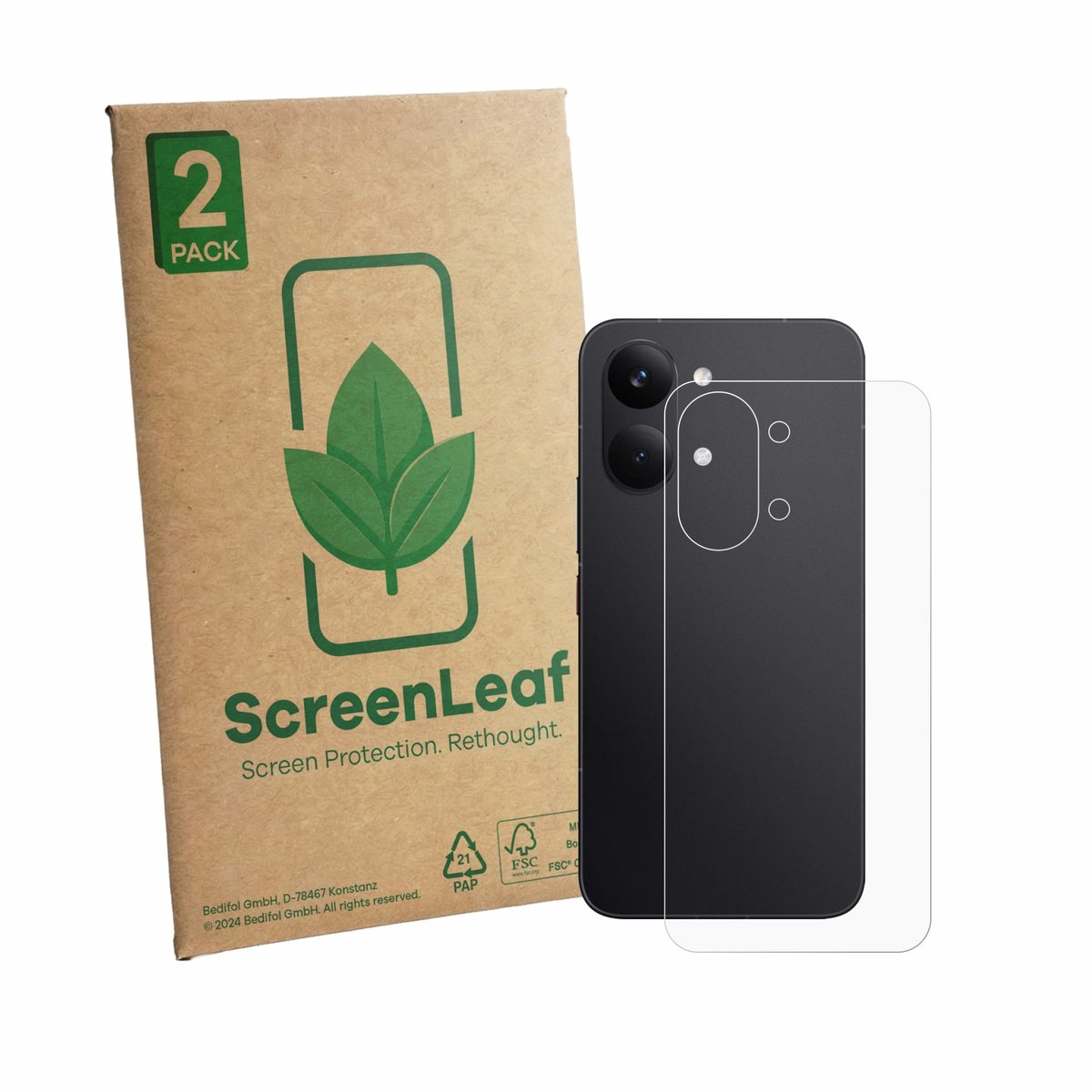 2 Stuks Screenprotector voor Xiaomi Poco X8 Pro Max (Achterkant) - Hoogwaardige Beschermfolie transparant