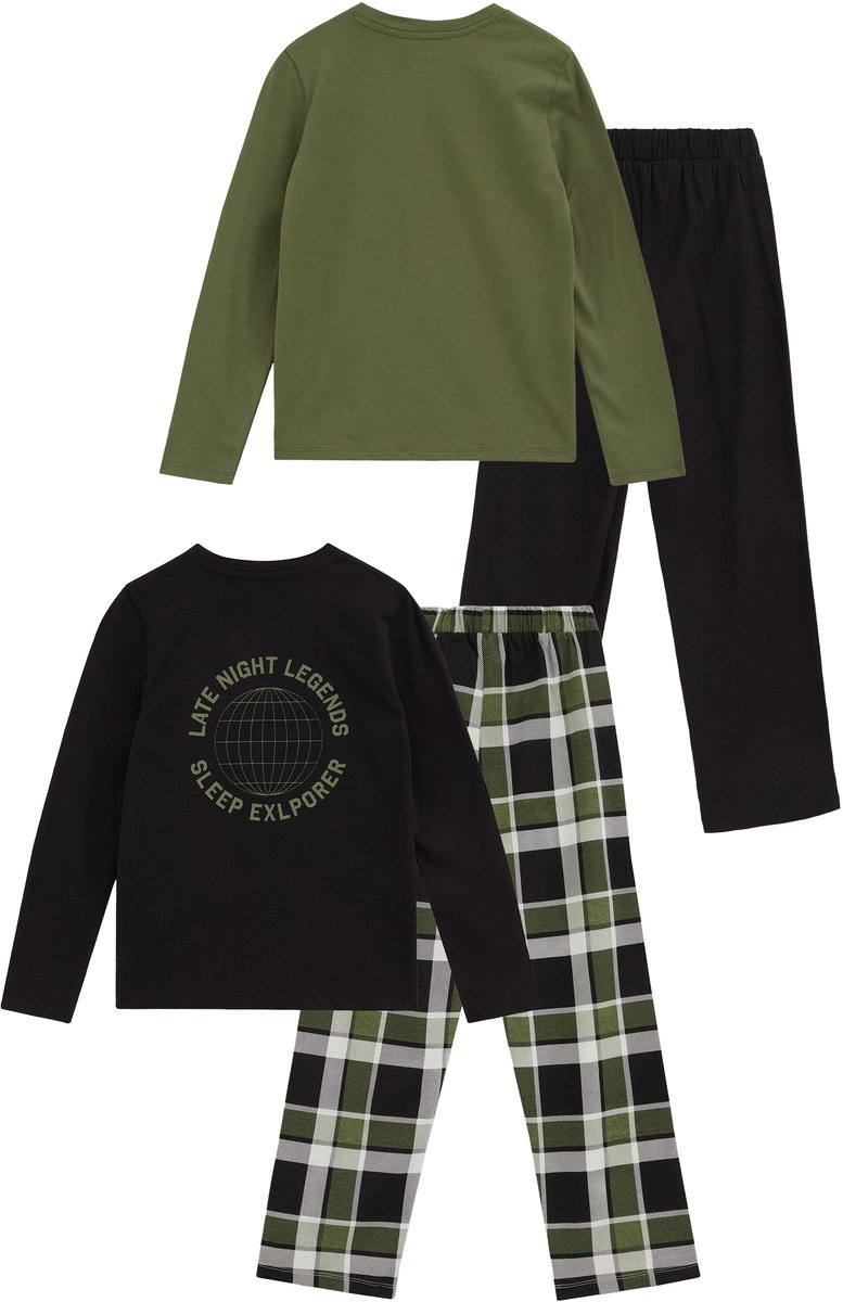 WE Fashion Jongens pyjama met print, 2-pack