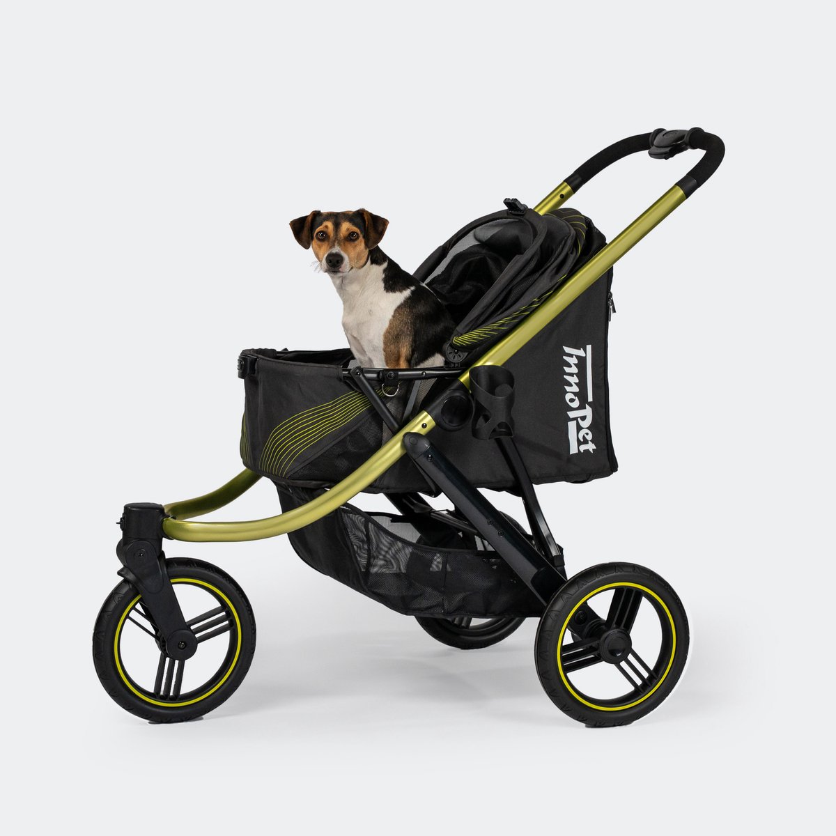 InnoPet Premium Comfort - Hondenbuggy - All Terrain - Geschikt voor Hardlopen - Zwart/Groen
