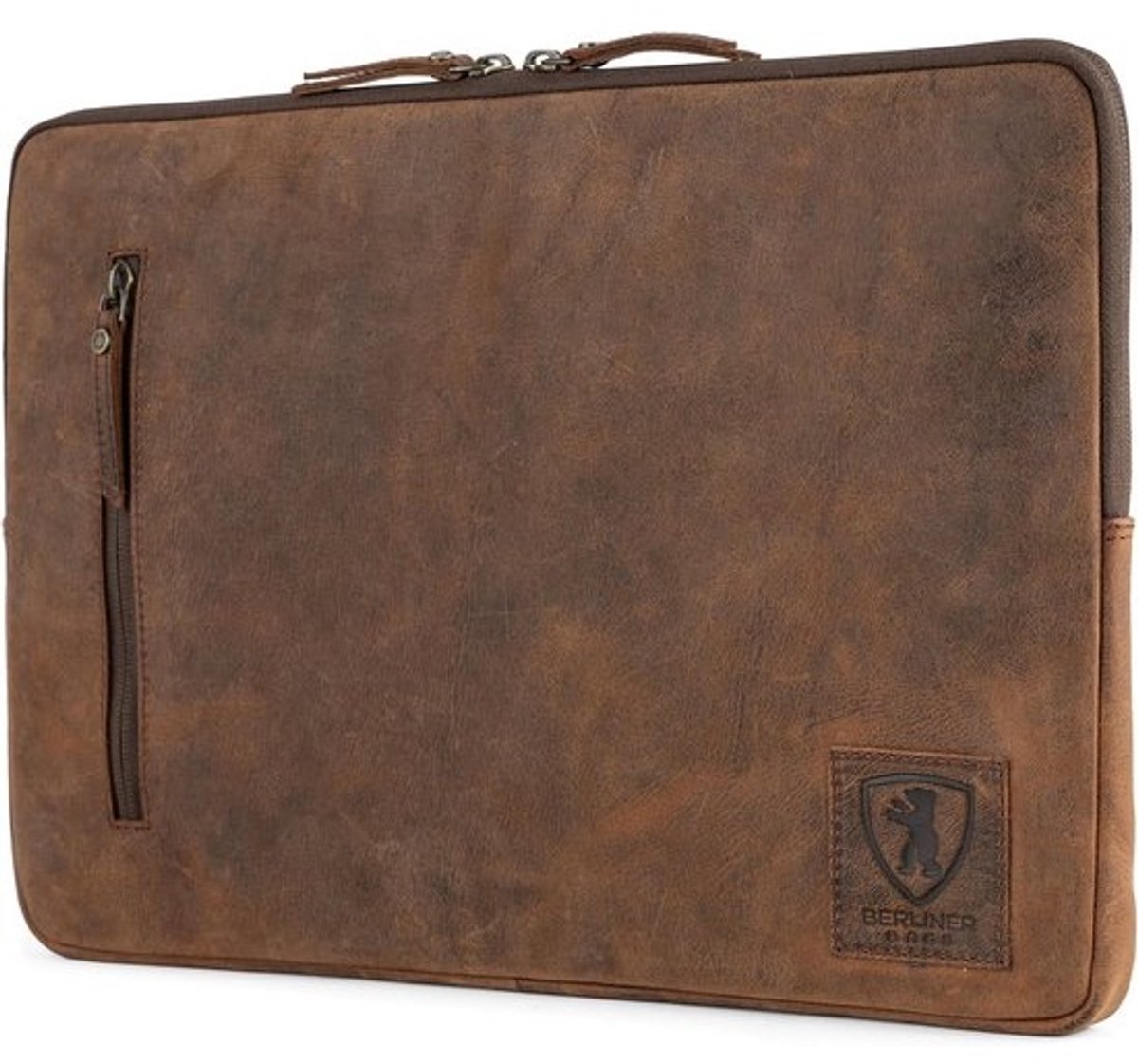Vintage Leer Laptop Tas voor 15 Inch Notebook | Beschermhoes en Computer Case