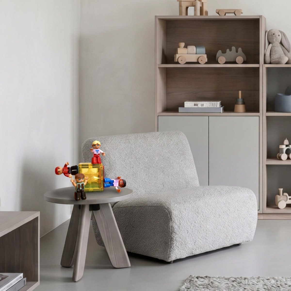 Coblo - Magnetic Tiles – Mini Figuren 4 stuks – Uitbreiding voor Magnetische Tegels – Montesorri Speelgoed - Magnetisch speelgoed – Vanaf 3 jaar — cadeau in Spellen & Speelgoed - foto 4