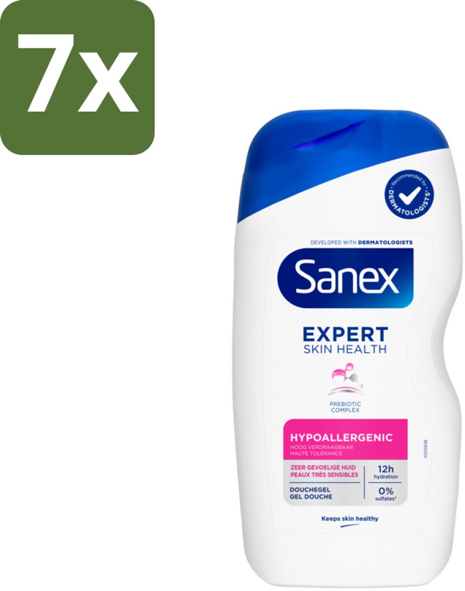Sanex – Douchegel – Expert Skin Health Hypoallergeen – 400 ml - Bulkverpakking - 7 stuks