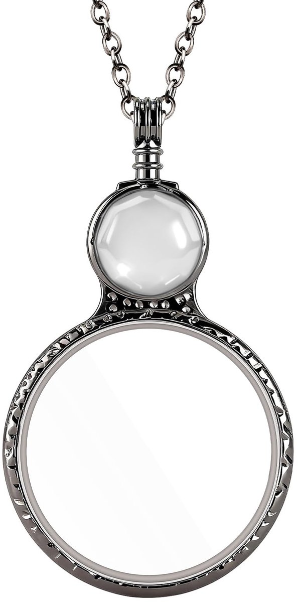Solidchoice - Magnifying Glass Necklace 10X - Vintage Monocle Pendant voor Vrouwen