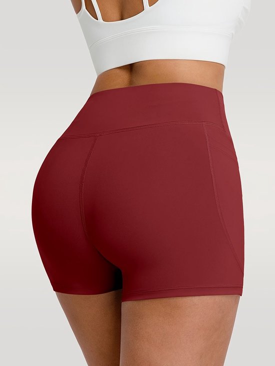 Currero Pilates Pak Dames - Yoga - Buttshaper - Gym - Fitness - Butt Lift - Bil Vergrotend - Heup Liftend - Yogakleding - Rood M — afbeelding 3