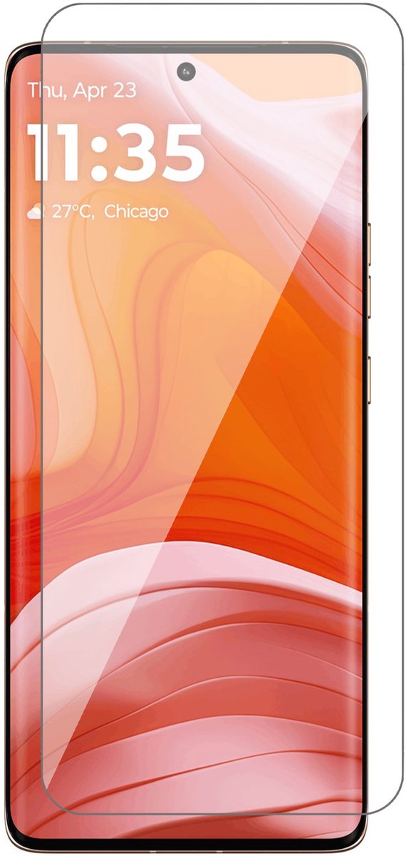 Screenprotector geschikt voor Motorola Moto Edge 50 Ultra – UltraClear Gehard Glas – Case Friendly – 9H Krasbestendig