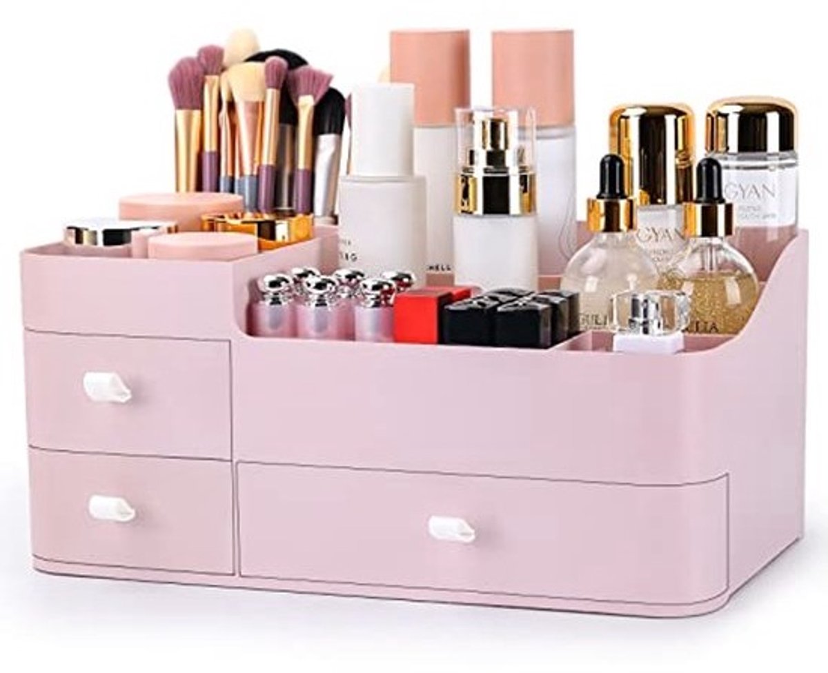 Make-up organizer met grote capaciteit voor badkamer en slaapkamer
