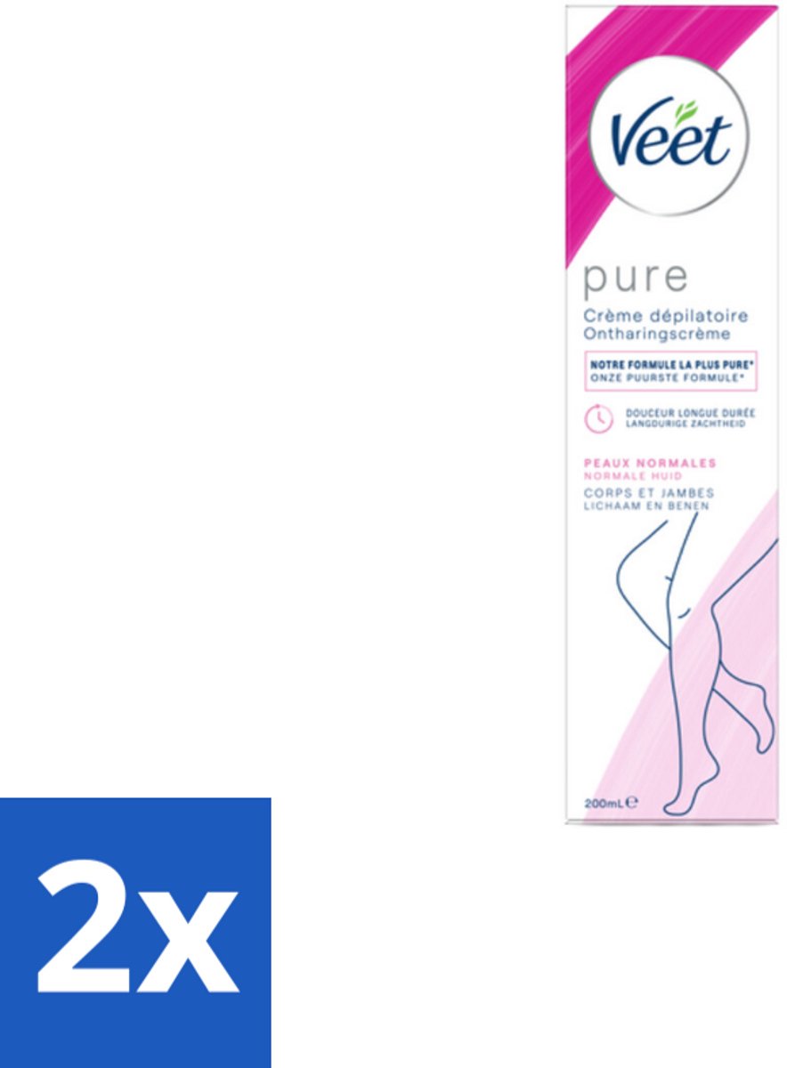 Veet - Minima - Ontharingscrème - Normale Huid - 200ml - Voordeelverpakking - 2 stuks