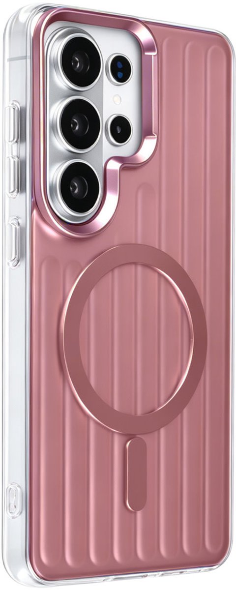 TUNIQ telefoonhoesje voor Samsung Galaxy S26 Ultra - luggage IMD MagSafe - Roze