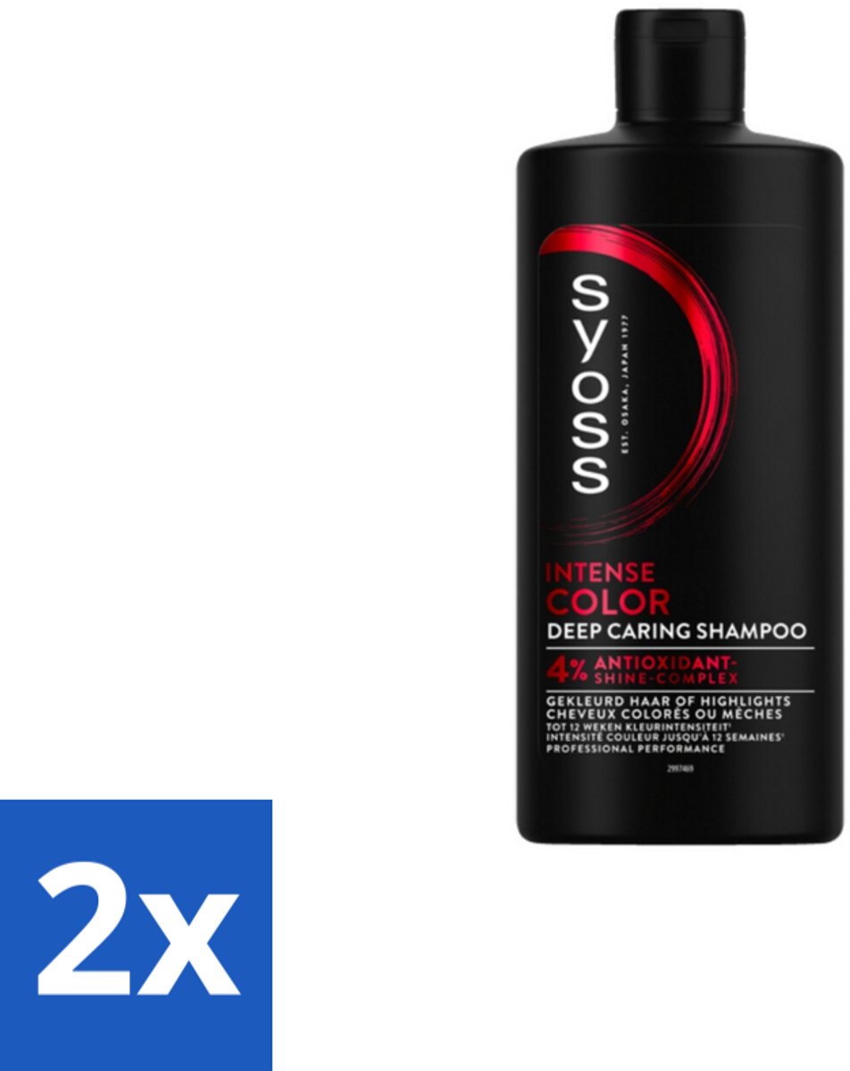 2 x Syoss Color Shampoo 440 ml - Kleurbeschermende Shampoo - Gekleurd Haar - Highlights - Kleurintensiteit - Glans