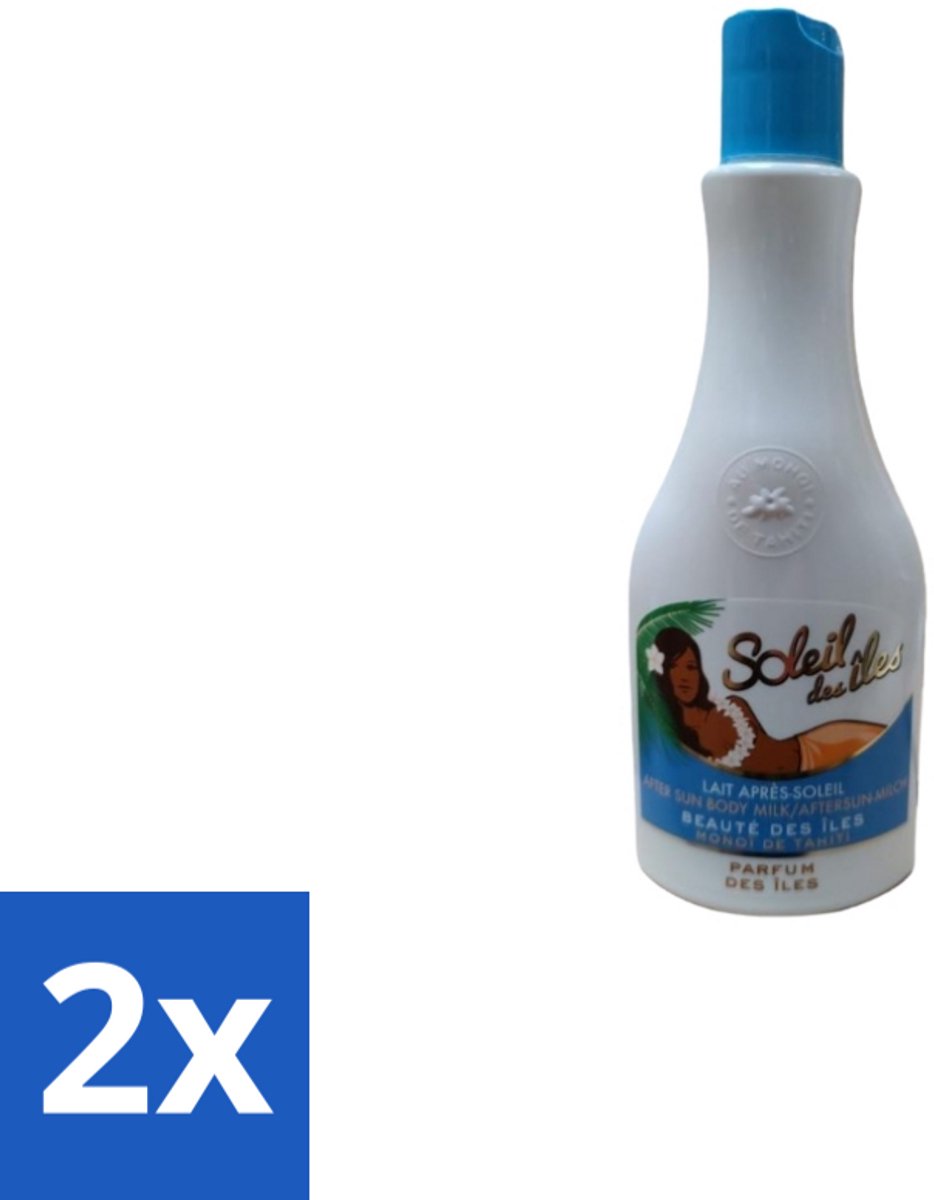 2 x Soleil des Îles – Aftersun Bodymilk – Monoï de Tahiti Kokos – 150 ml - Aftersun Bodymilk - Monoï Tahiti - Zonverzorging - Huidherstel - Hydratatie Na Zon