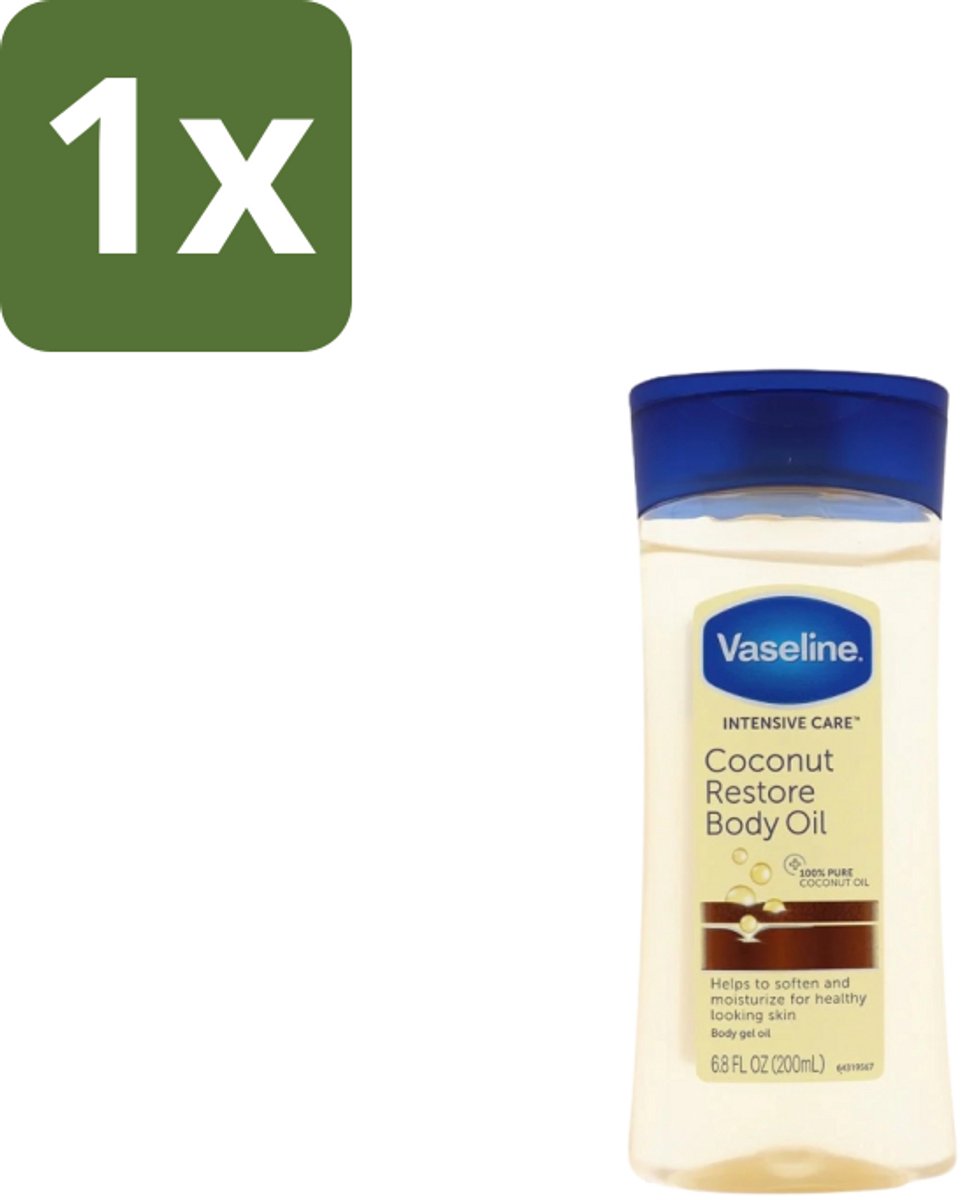 Vaseline – Body Oil – Coconut Restore – 200 ml - 1 stuk