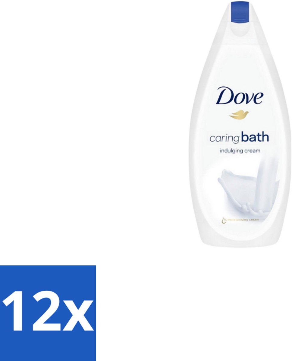 12 x Dove – Douchegel – Caring Bath – 450 ml - Douchegel - Huid Verzorging - Zachte Huid - Schuim Douchegel - Hydraterende Crème