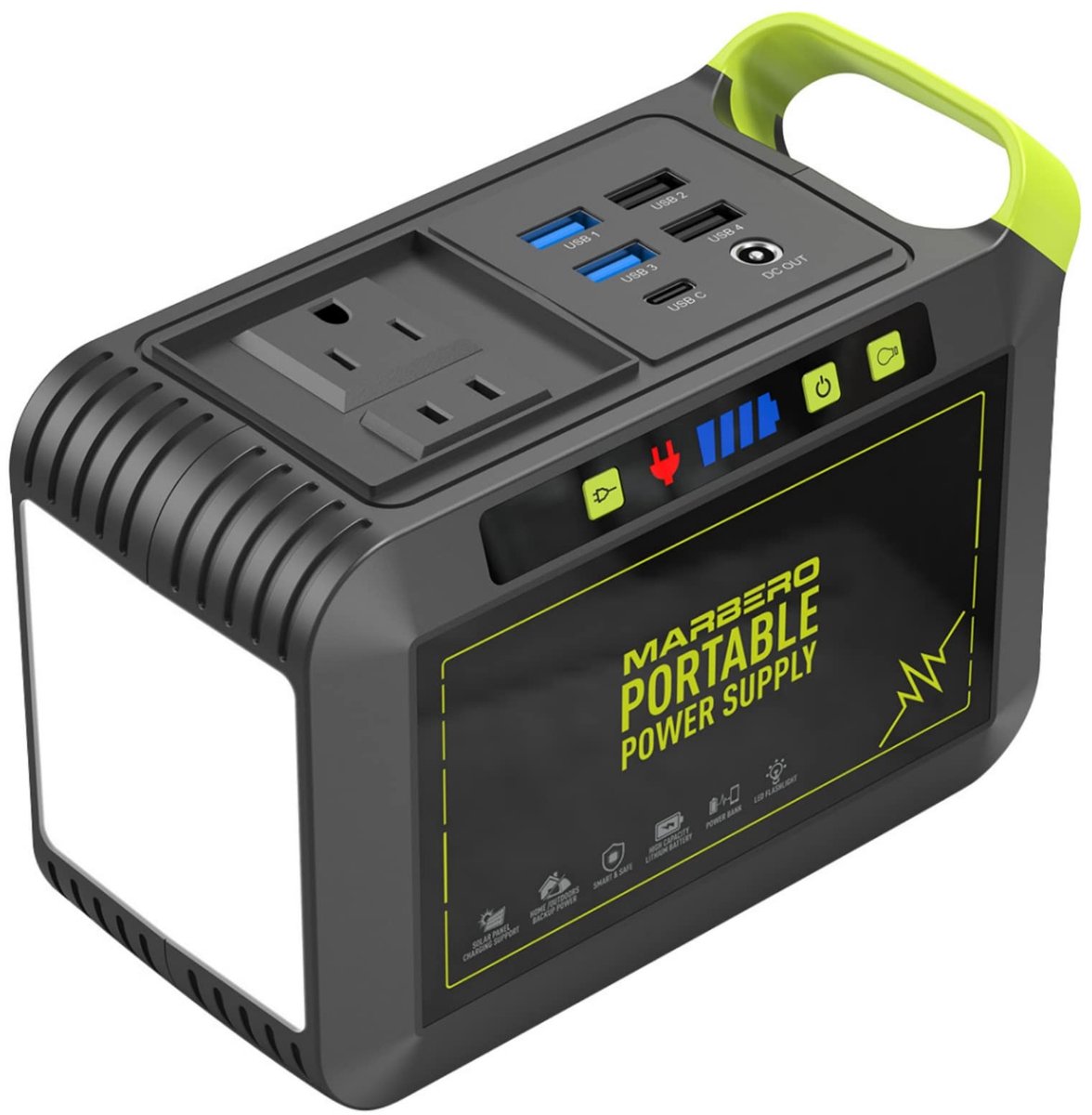 Powerstation Draagbaar 88Wh 24000mAh – 80W/120W Piek – USB-C QC3.0 – LED – Voor Camping
