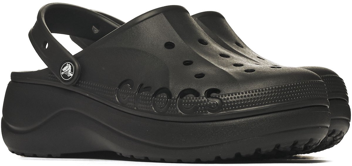 Crocs Baya Serie - Platform Klompen - Zwart - Maat 41-42