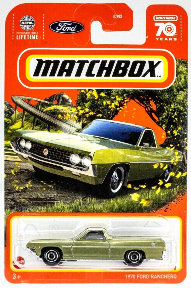 MATCHBOX FORD 1970 RANCHERO 17-100 METALIC GREEN (1:64) METAL
