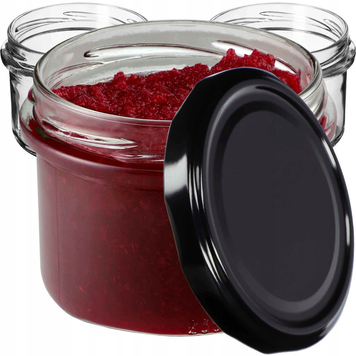 100x Glazen Potjes 235ml met Twist-Off Deksel voor Jam & Conserveren