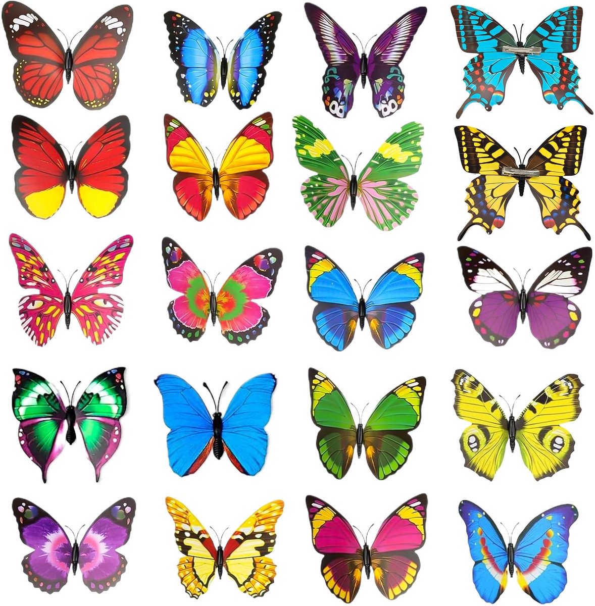Elzusha - Set van 50 Decoratieve 3D Vlinders voor Huisdecoratie