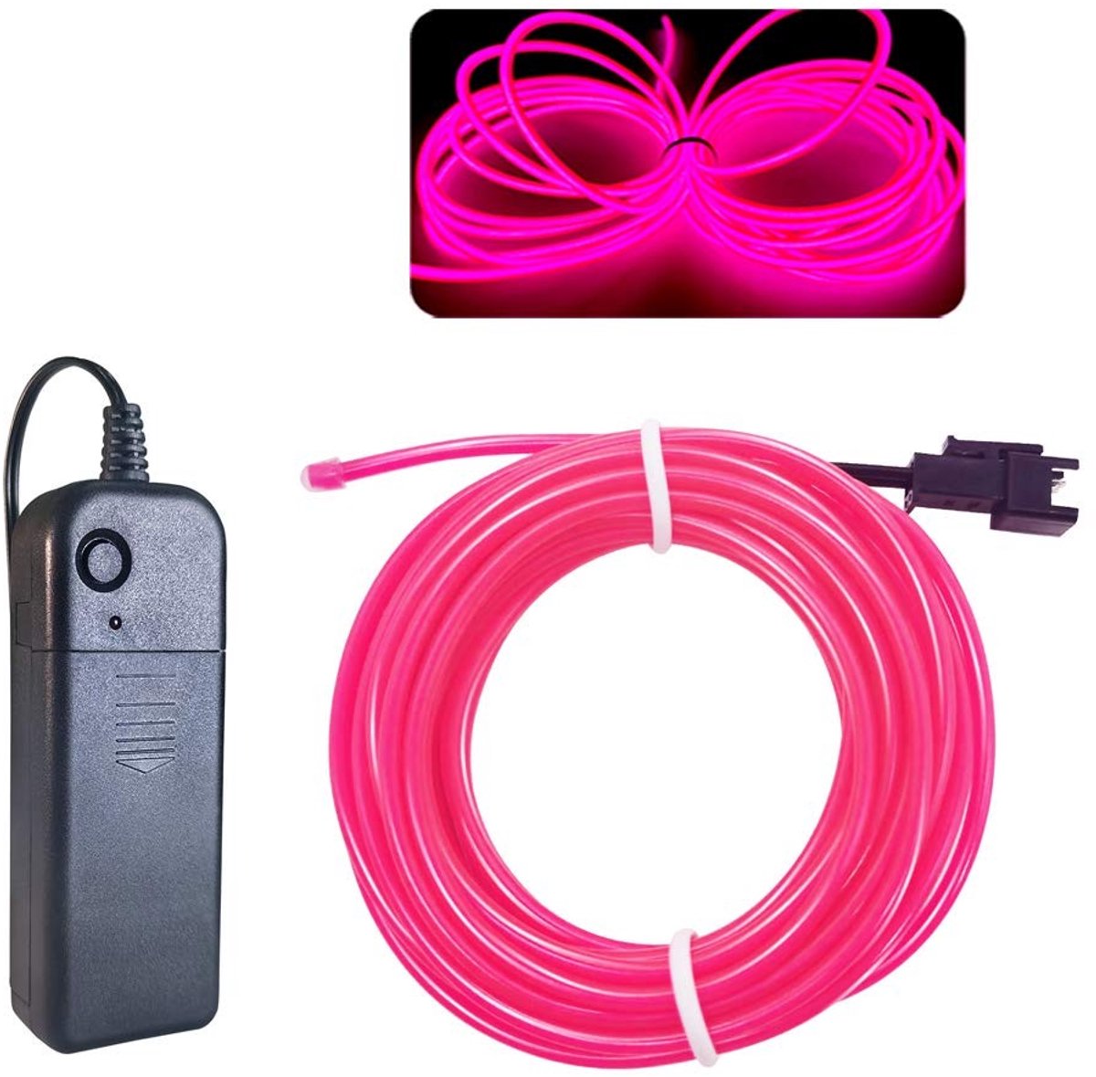 Elzusha - Roze Neon Lichtdraad van 10m voor Feestdecoratie