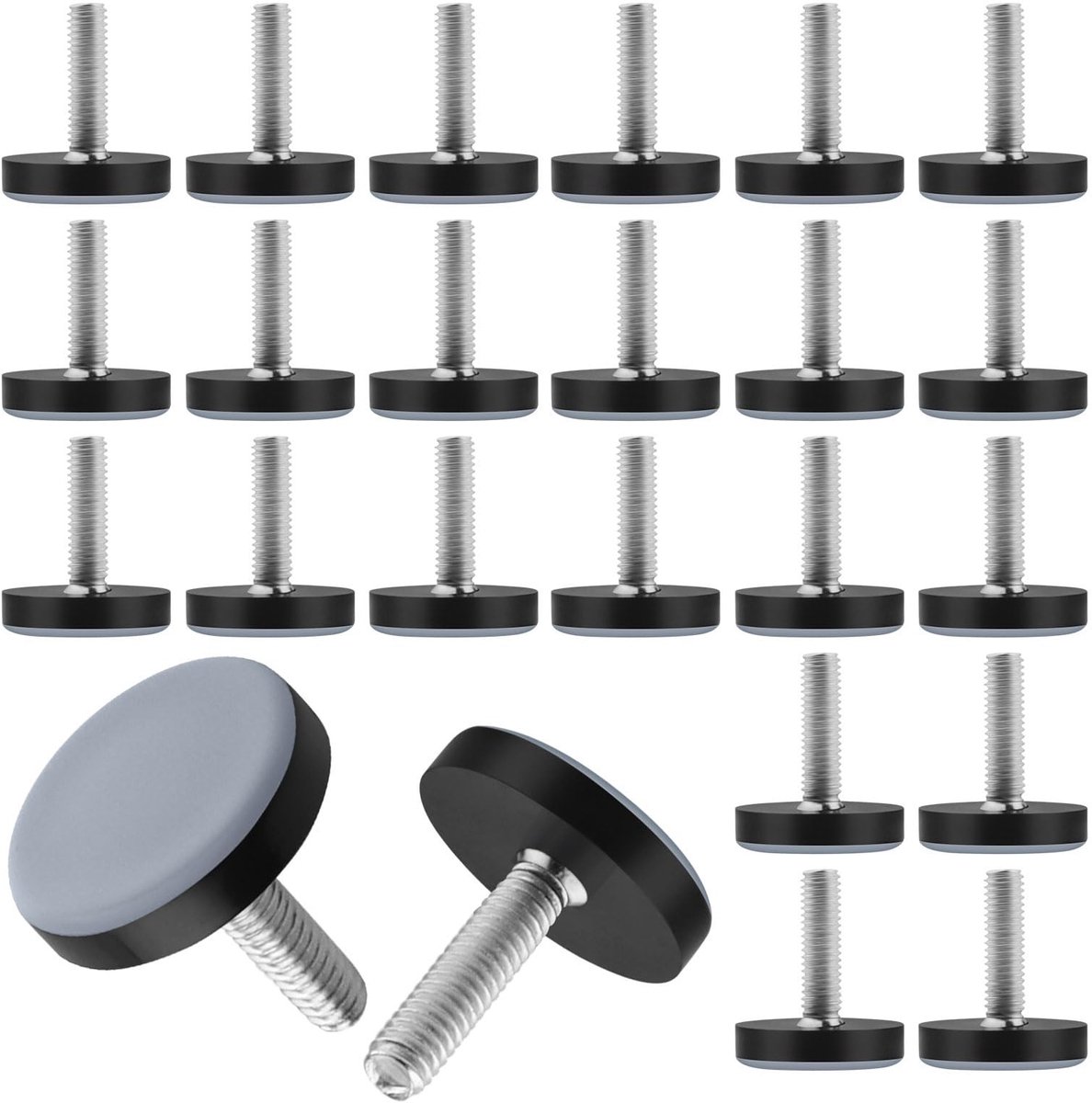 Elzusha - Set van 24 Teflon Meubelpoot Glijders voor Vloerbescherming