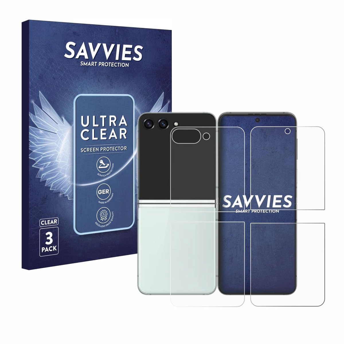Elzusha - Screen Protector voor Samsung Galaxy Z Flip 5 - 6 Stuks Ultra Clear
