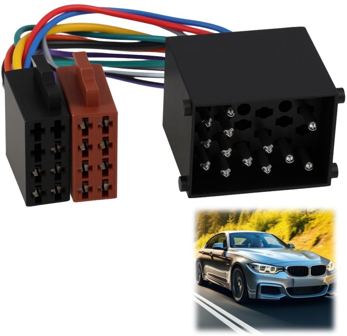 Elzusha - 17-Pin ISO Radio Adapter voor Diverse Auto's