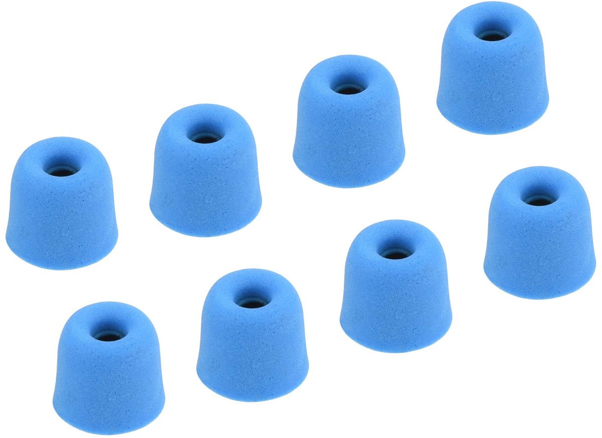 Elzusha - Foam Vervangende Oordopjes voor Koptelefoons - Blauw - 8 Stuks