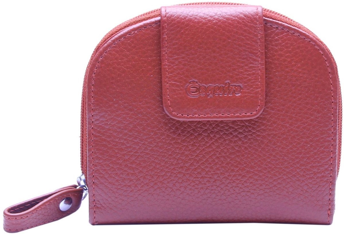 Elzusha - Leren Portemonnee 11 cm - Rood