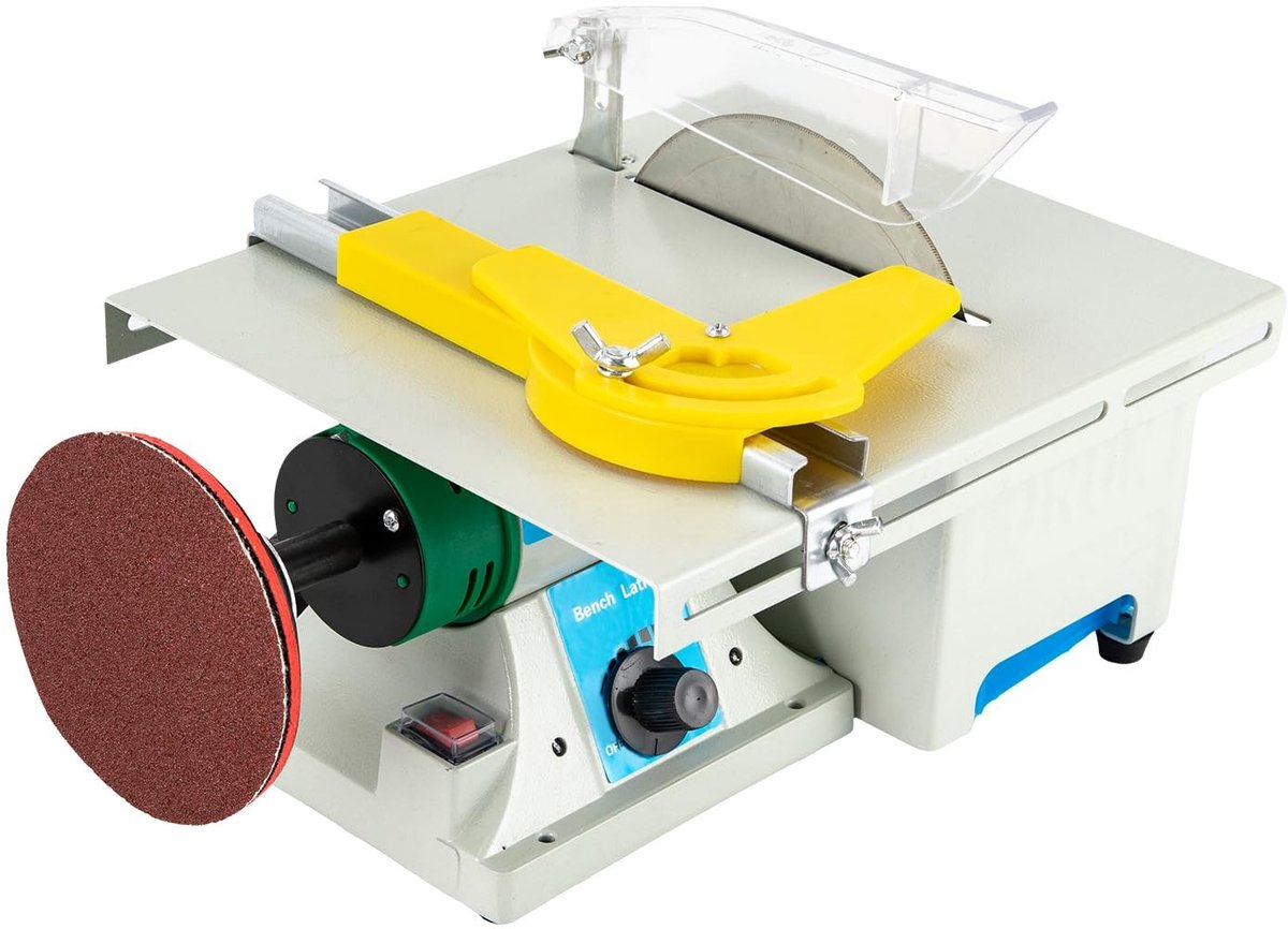 Elzusha - Mini Tafel Cirkelzaag 5-in-1 - 750 W met Polijststenen