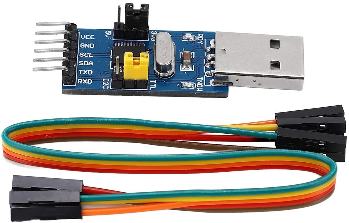 IIC I2C UART Converter Adapter Module voor Elektronische Componenten met TTL Serial Download en Jumper Draad