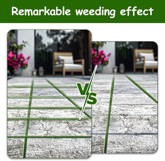 Set van 4 voegenborstels voor het reinigen van voegen, metaal/messing borstel, breedte 10 mm, ideaal voor tuinonderhoud en onkruidbestrijding — afbeelding 3