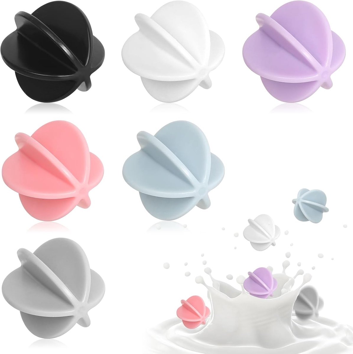 6 Stuks Kleurige Melkshake Shaker Ballen - Perfect voor Eiwitdranken, Smoothies en Sportvoeding