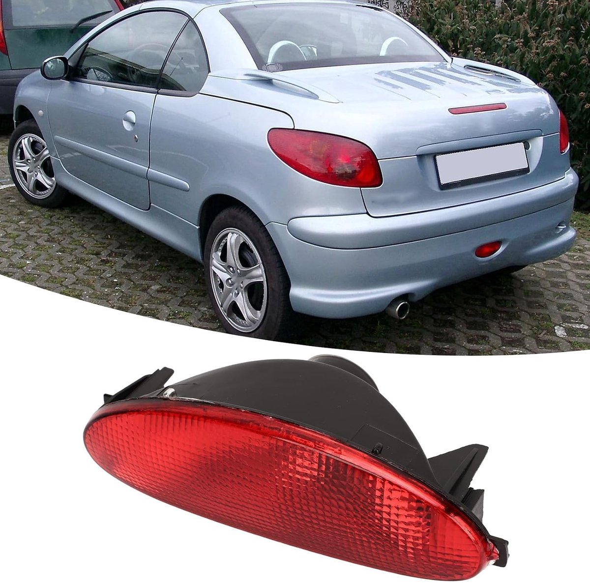 Vervangend mistachterlicht voor 206 Hatchback - ABS Behuizing, Verbeterd Zicht, Eenvoudige Installatie en OEM Kwaliteit