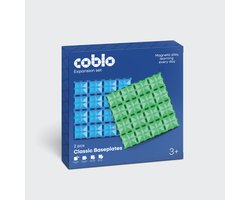Coblo - Magnetic Tiles – Classic Basisplaten 2 stuks – Uitbreiding voor Magnetische Tegels –Magnetisch speelgoed – Vanaf 3 jaar