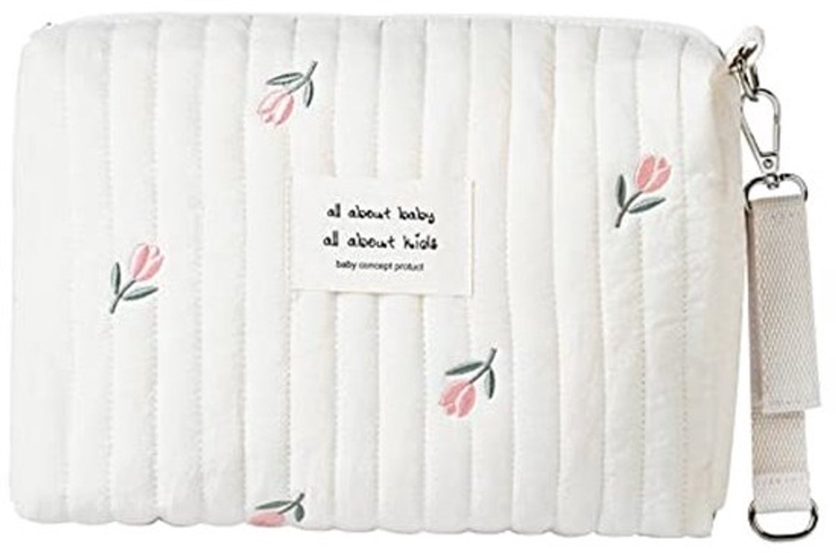 Kleine Luiertas Beige voor Baby's - Multifunctionele Opbergtas voor Kinderwagen