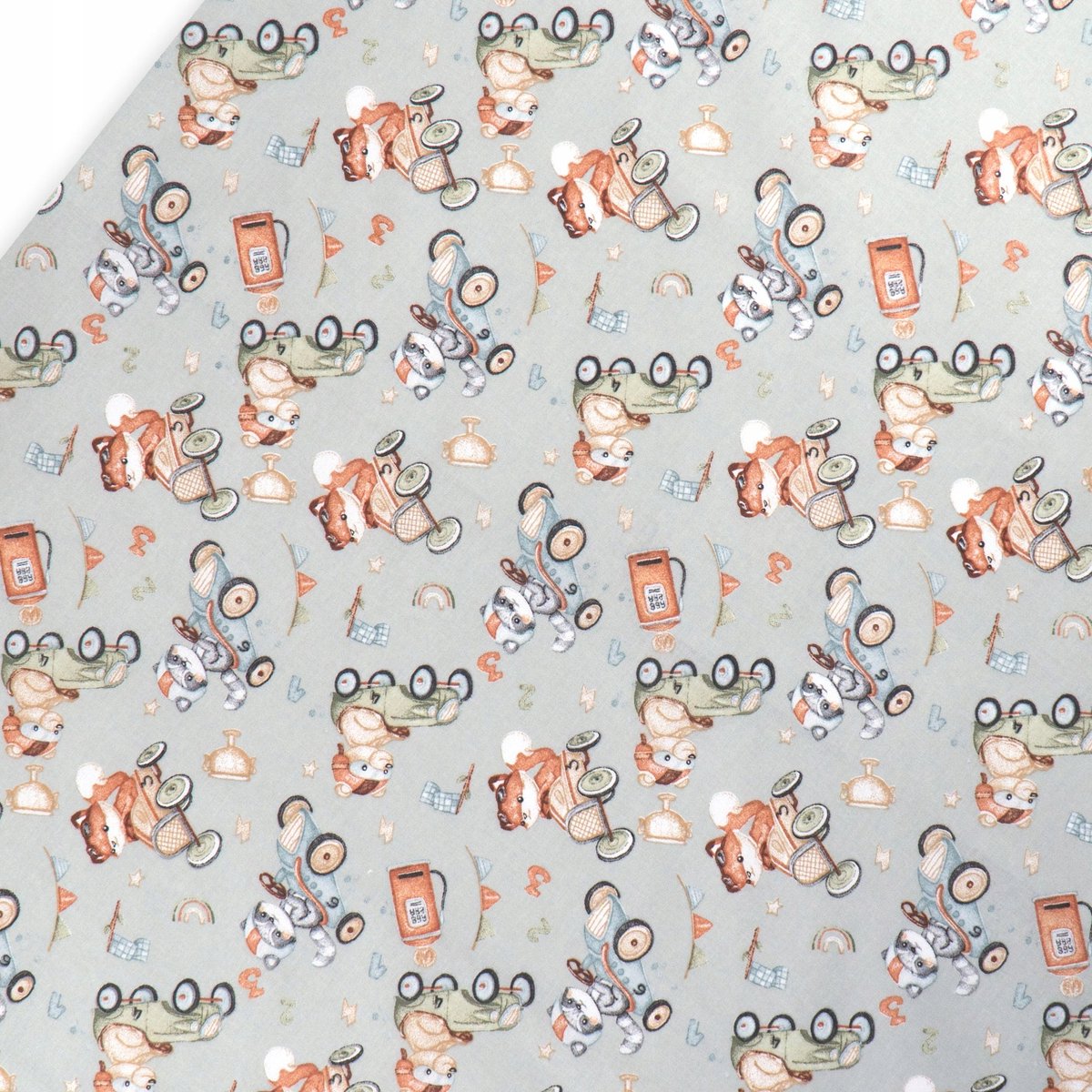 Hoeslaken 80x160 cm met elastiek, 100% katoen, dierenprint