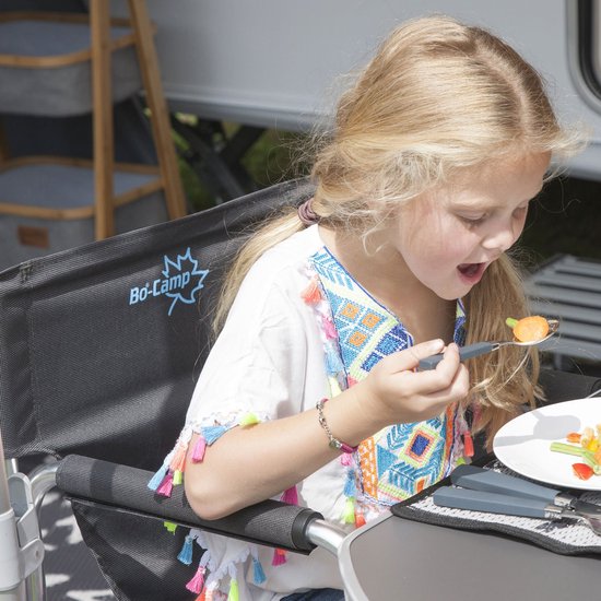 Bo-Camp - Kinderstoel - Opvouwbaar - Antraciet van Bo-Camp — afbeelding 3
