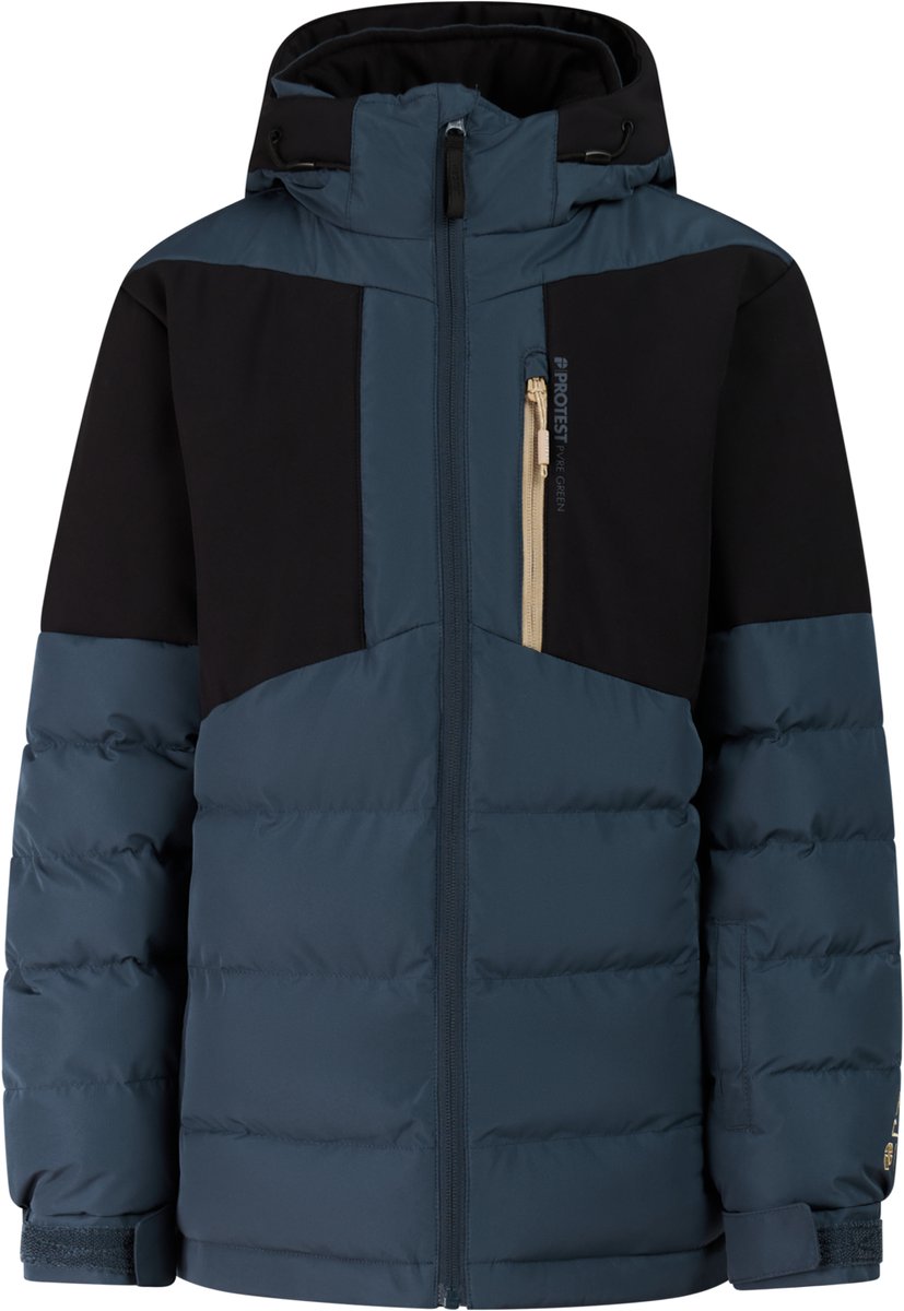 Protest PRTHunton Skijas Jongens Waterkolom 10K Skipasvak Winterjas Marineblauw