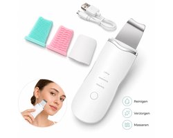 Skin Scrubber - Ultrasone Gezichtsreiniger - Mee-eter Verwijderaar - Elektrische Huidspatel - 3 Standen - Diepe Reiniging Voor Gezicht En T-zone - USB Oplaadbaar - Huidverzorging Apparaat
