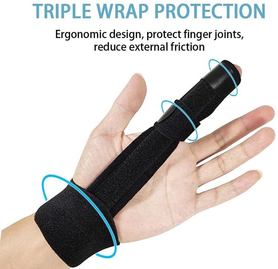 Verstelbare Vingerbeugel met Aluminiumplaat voor Vingerfracturen, Trigger Finger en Artritis, Bescherming en Ondersteuning voor de Hand — afbeelding 4