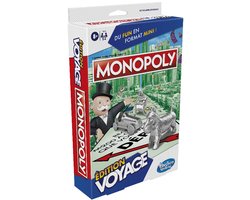 Monopoly édition Voyage, jeu portable pour 2 à 4 joueurs, jeu de voyage pour enfants à partir de 6 ans