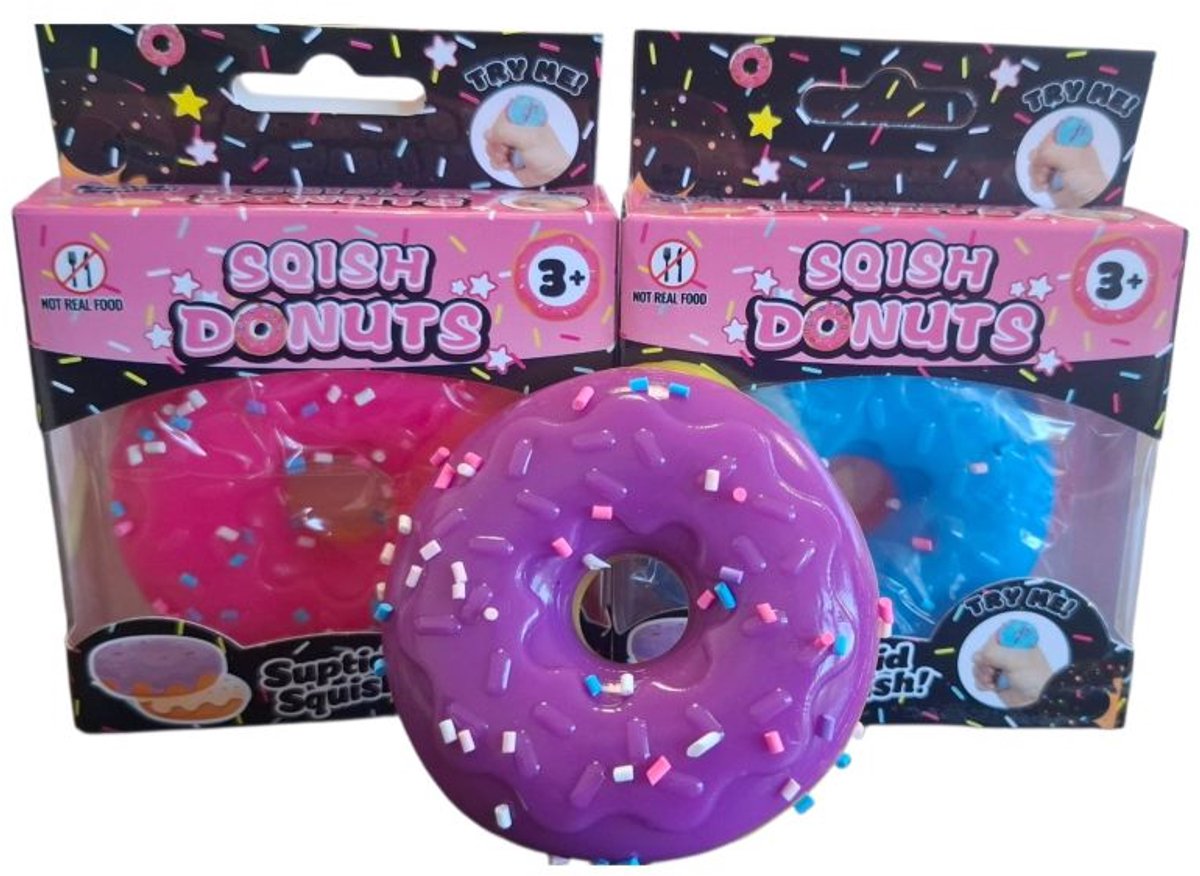 Squishy donut - fidget - toys - speelgoed - kinderen - stress verlichtend