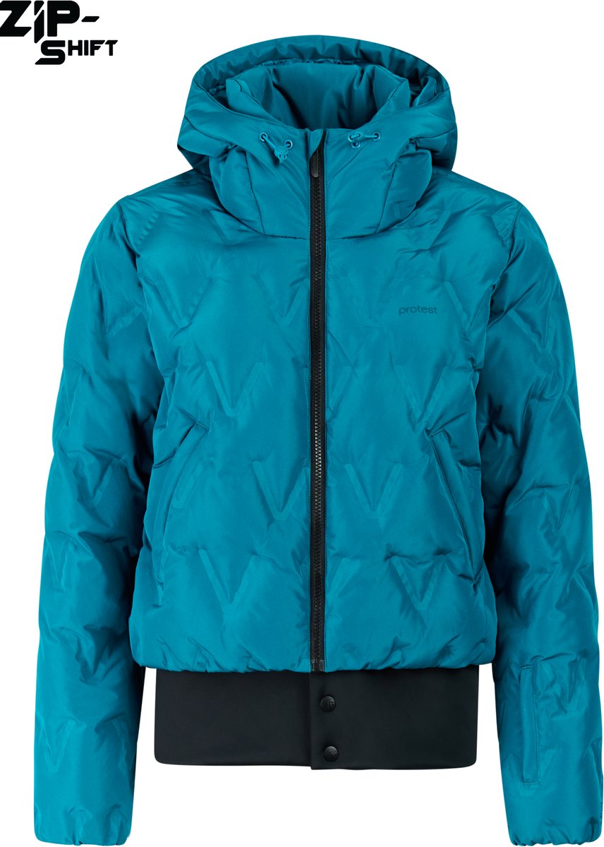 Protest PRTAgain Skijas Dames Afritsbare band Zip Shift Waterkolom 10K Skipasvak Blauw