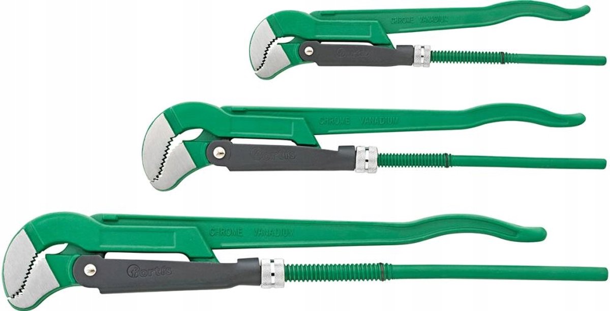 Fortis 3-delige pijptangenset, 1"-2"