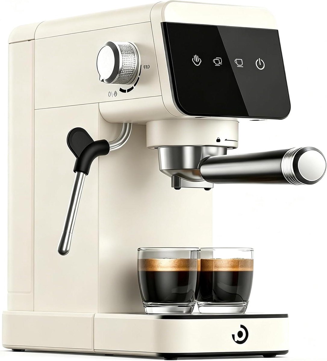 Espressomachine - Koffiezetapparaat - Thuis Koffie Maken - 20 Bar Druk - 1.2L Tank - Zilver