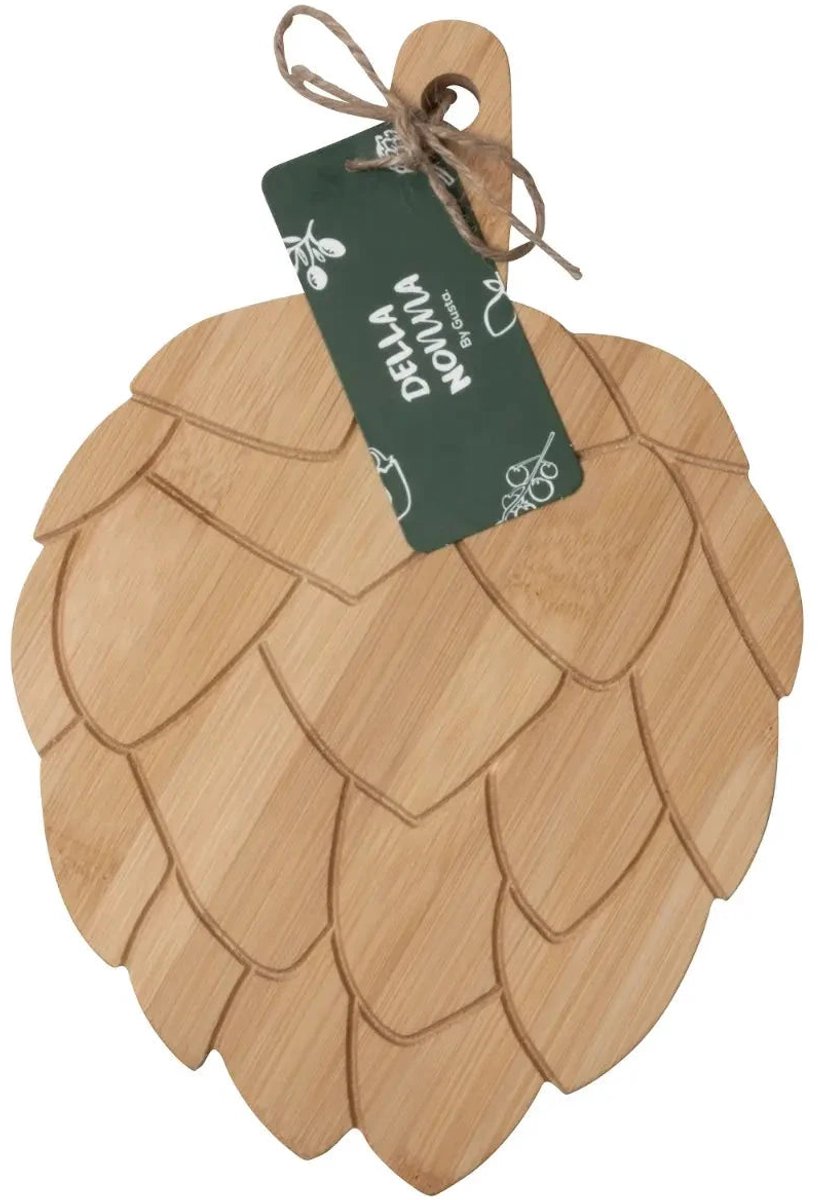 Gusta Serveerplank Della Nonna Artisjok bamboe bruin 28x19x2cm