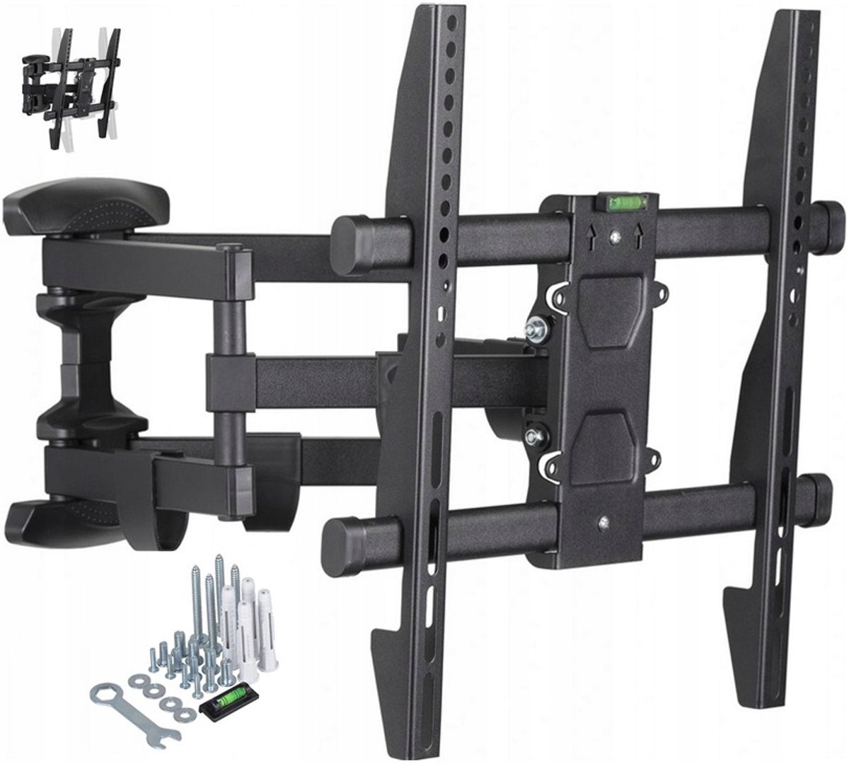 Draaibare TV-muurbeugel - Universeel, 40 kg, tot 60 inch